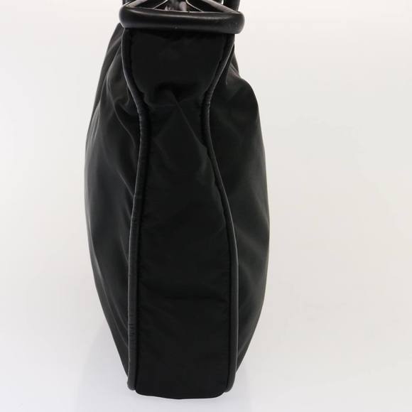 CELINE Shoulder Bag Nylon Black Auth 76411 - Picture 4 of 16